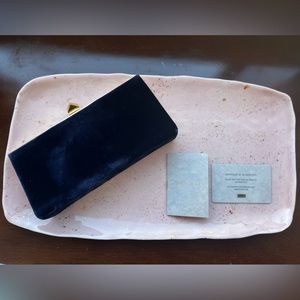 JIMMY CHOO 'Celeste S' Clutch in Navy